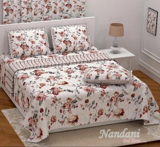 [white flower print] Nandani